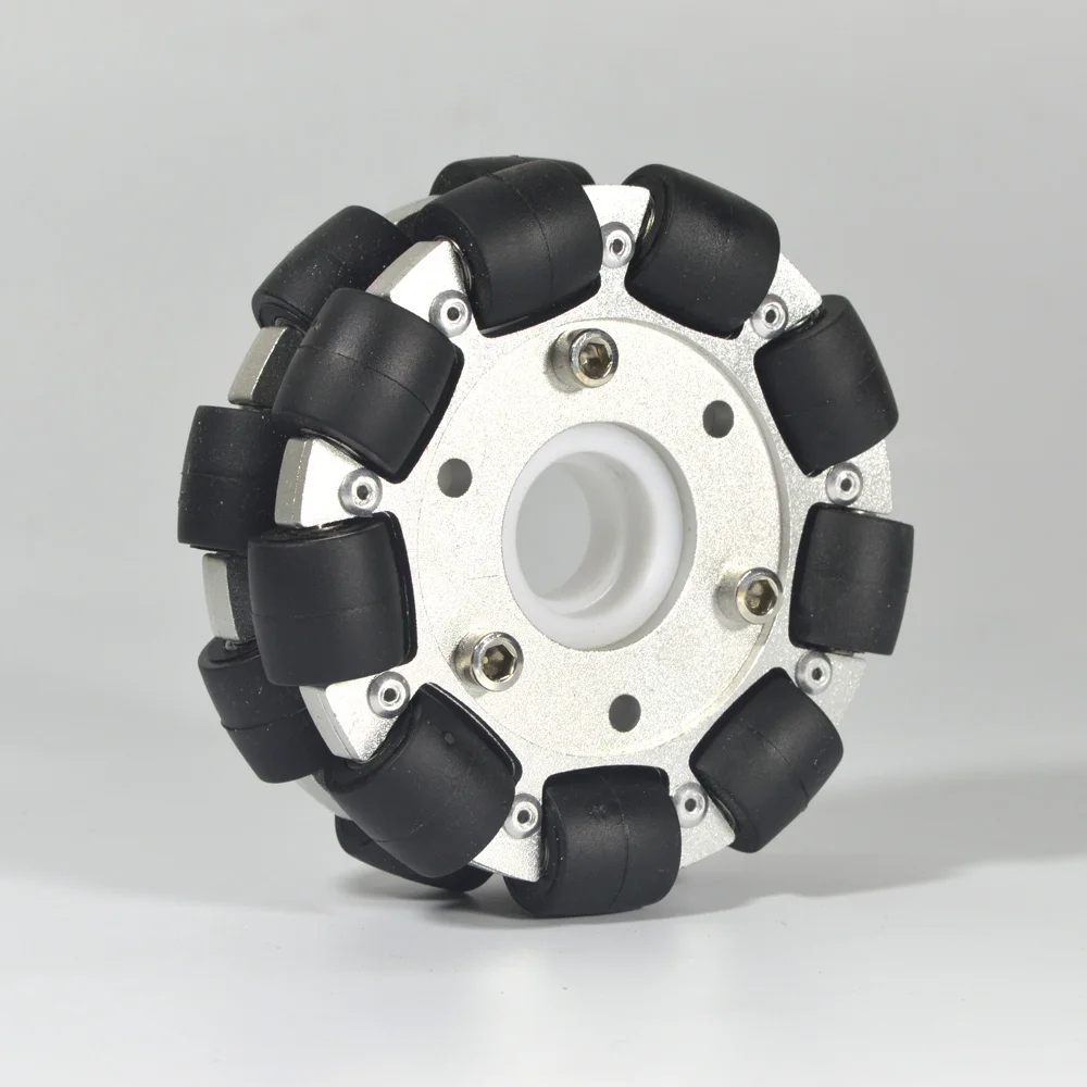 Robot Wheel - 4 Zoll/100 mm Doppel-Aluminium-Rad mit omnidirektionaler