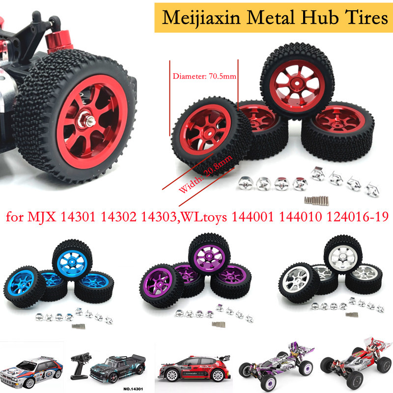 Omni Wheel - Metall-Radnaben für MJX 14301 14302 14303,