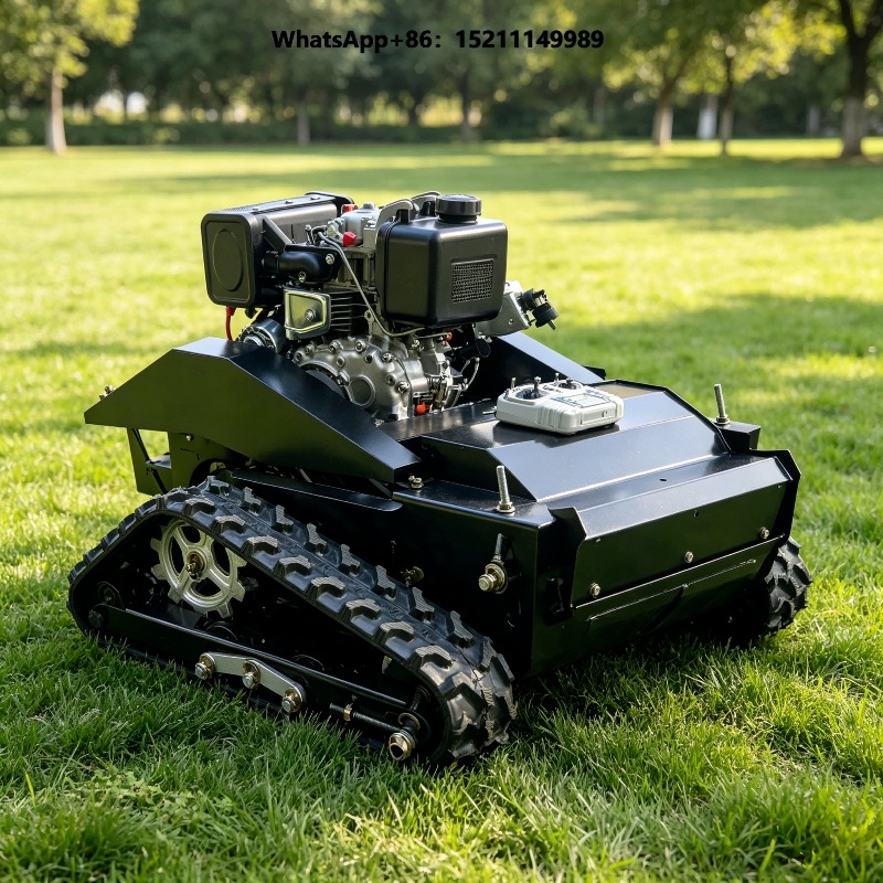 Robot Track - Rasenmäher mit Spindelmesser, 4-Takt-Fernmotor, Roboter-Mäher, Raupenantrieb,