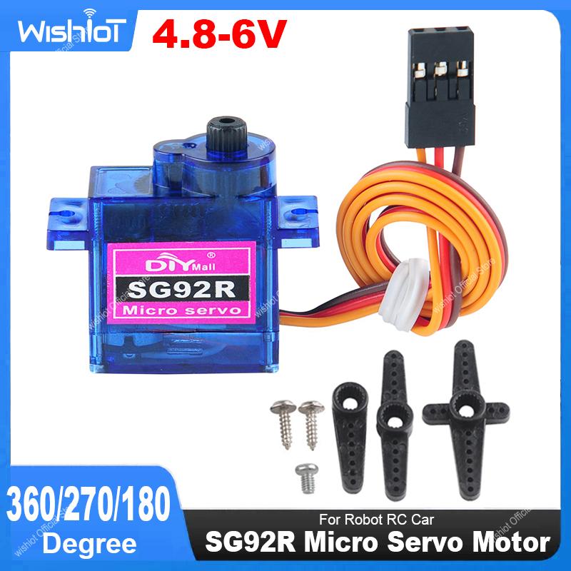 Micro Servo - SG92R Micro-Servomotor, 4,8–6 V, 360/270/180 Grad,