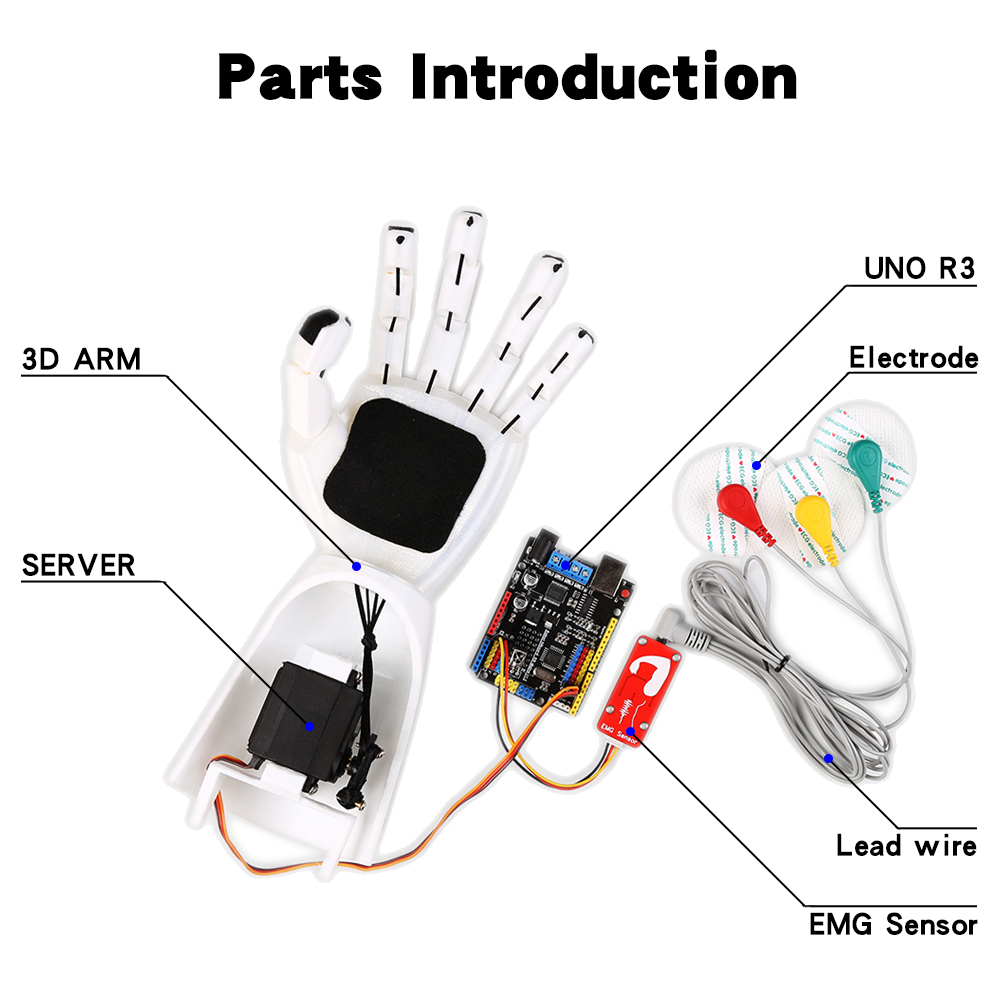 EMG-Sensor Roboterarm Elektris – Arduino Robot Bewertung und Preis