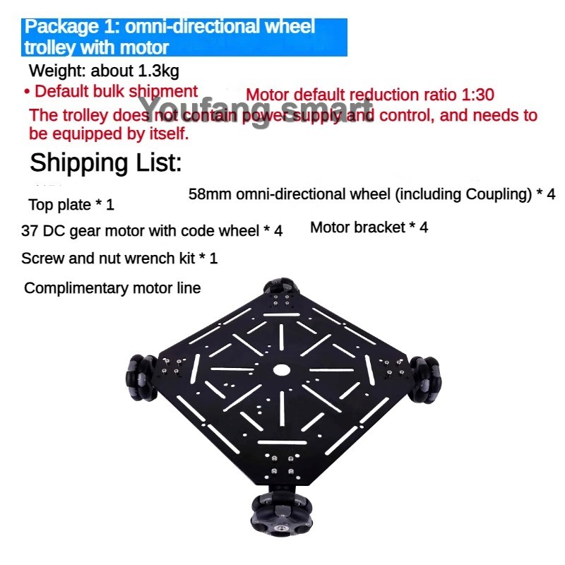 5kg Traglast ROS 4WD Omni-Rad- – Omni Wheel Bewertung und Preis