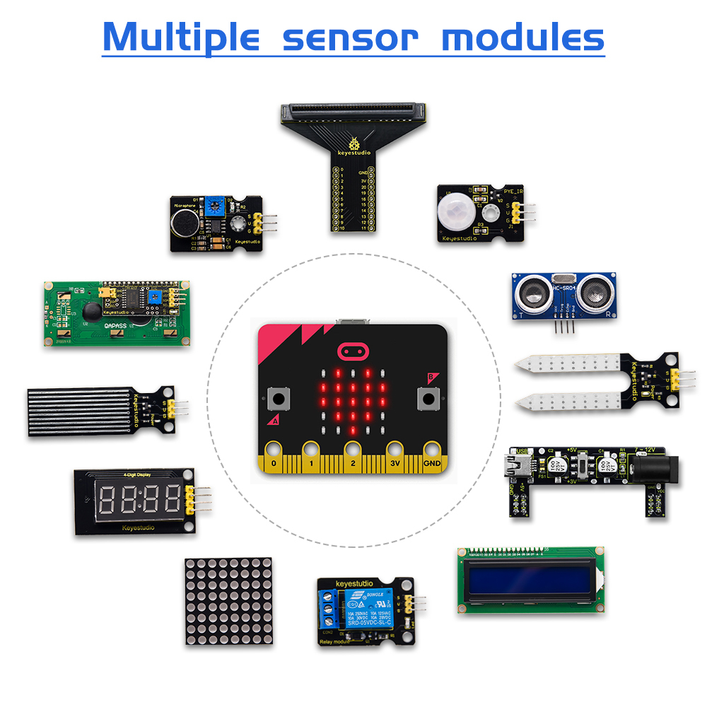 Keyes tudio micro: bit v2 Basi – Microbit Robot Bewertung und Preis