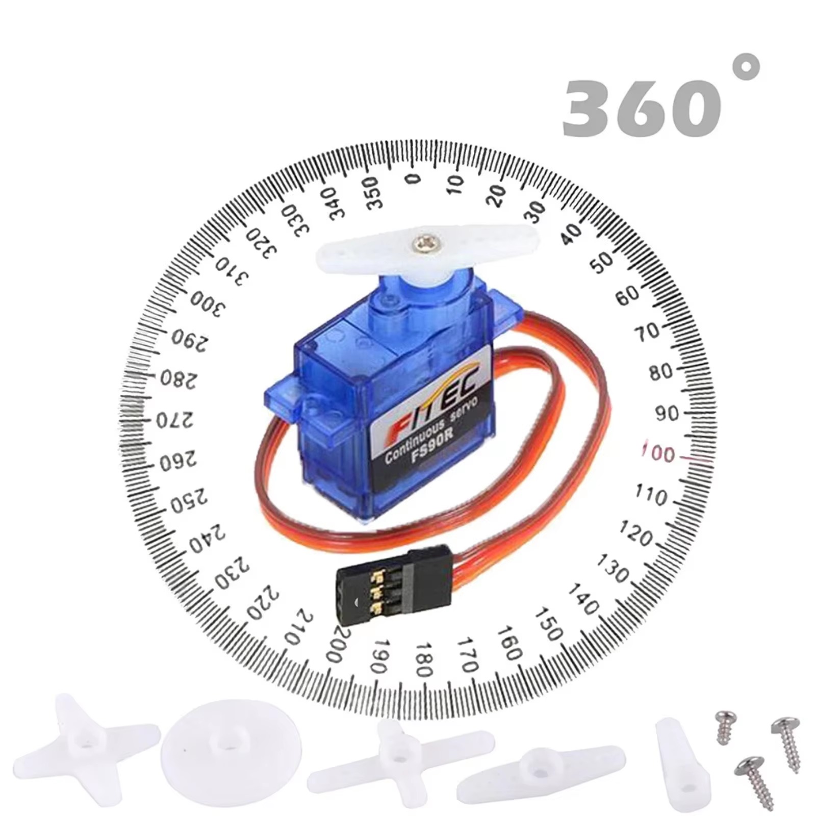 FS90R 9g Servo 360 Grad Kontin – Micro Servo Bewertung und Preis