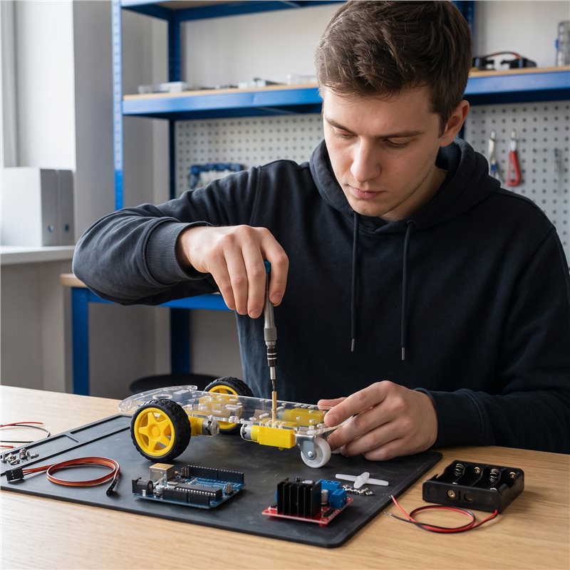 ABXE-Smart Roboter-Auto-Chassi – Arduino Robot Bewertung und Preis