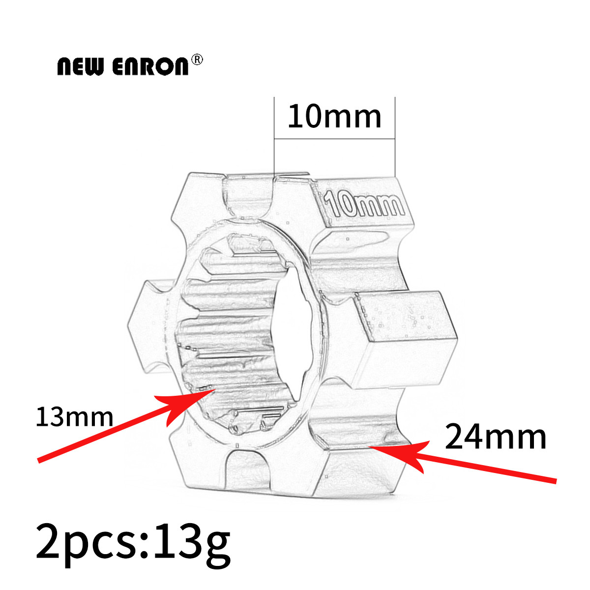 NEUE ENRON 2 Stücke Aluminium  – Omni Wheel Bewertung und Preis