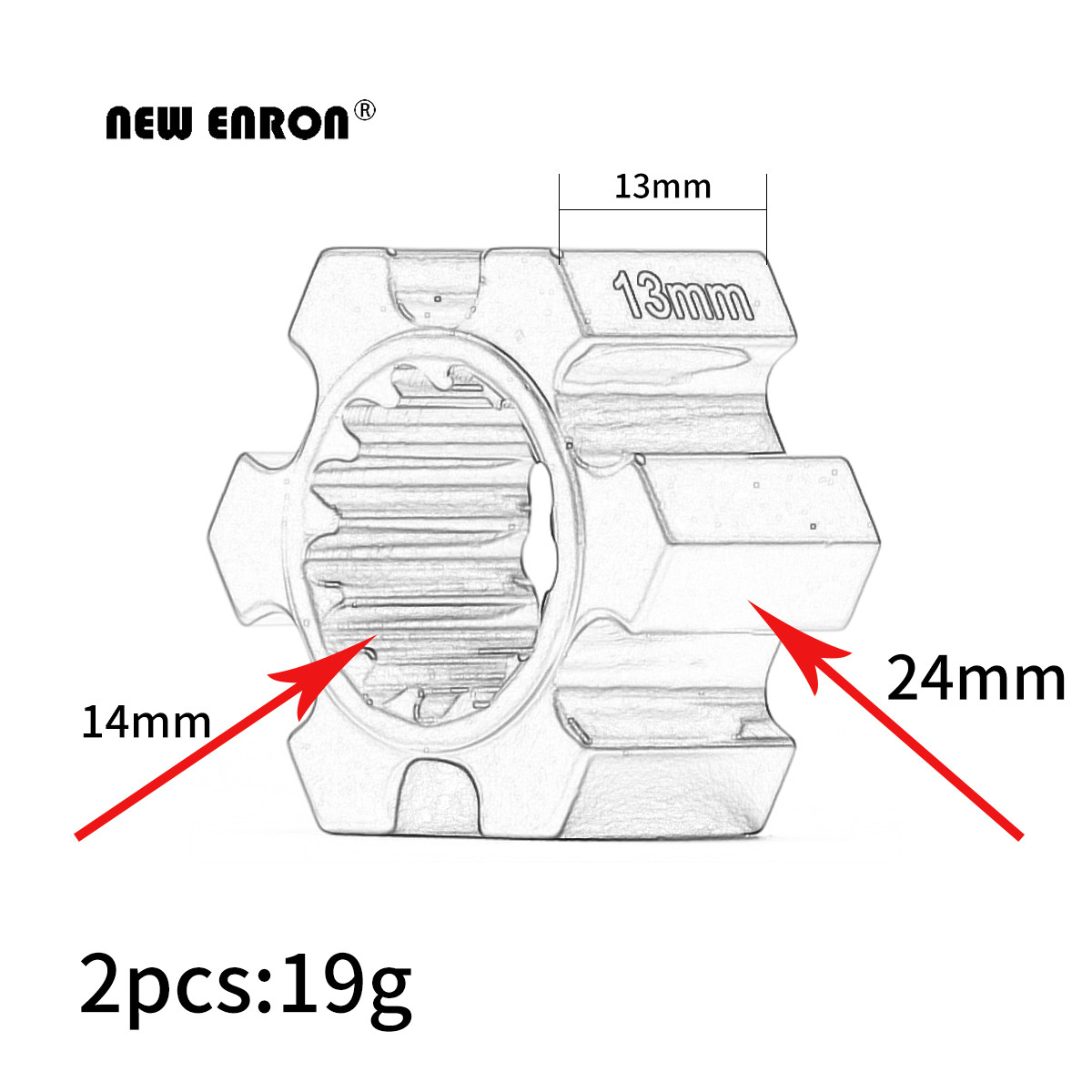 NEUE ENRON 2 Stücke Aluminium  – Omni Wheel Bewertung und Preis