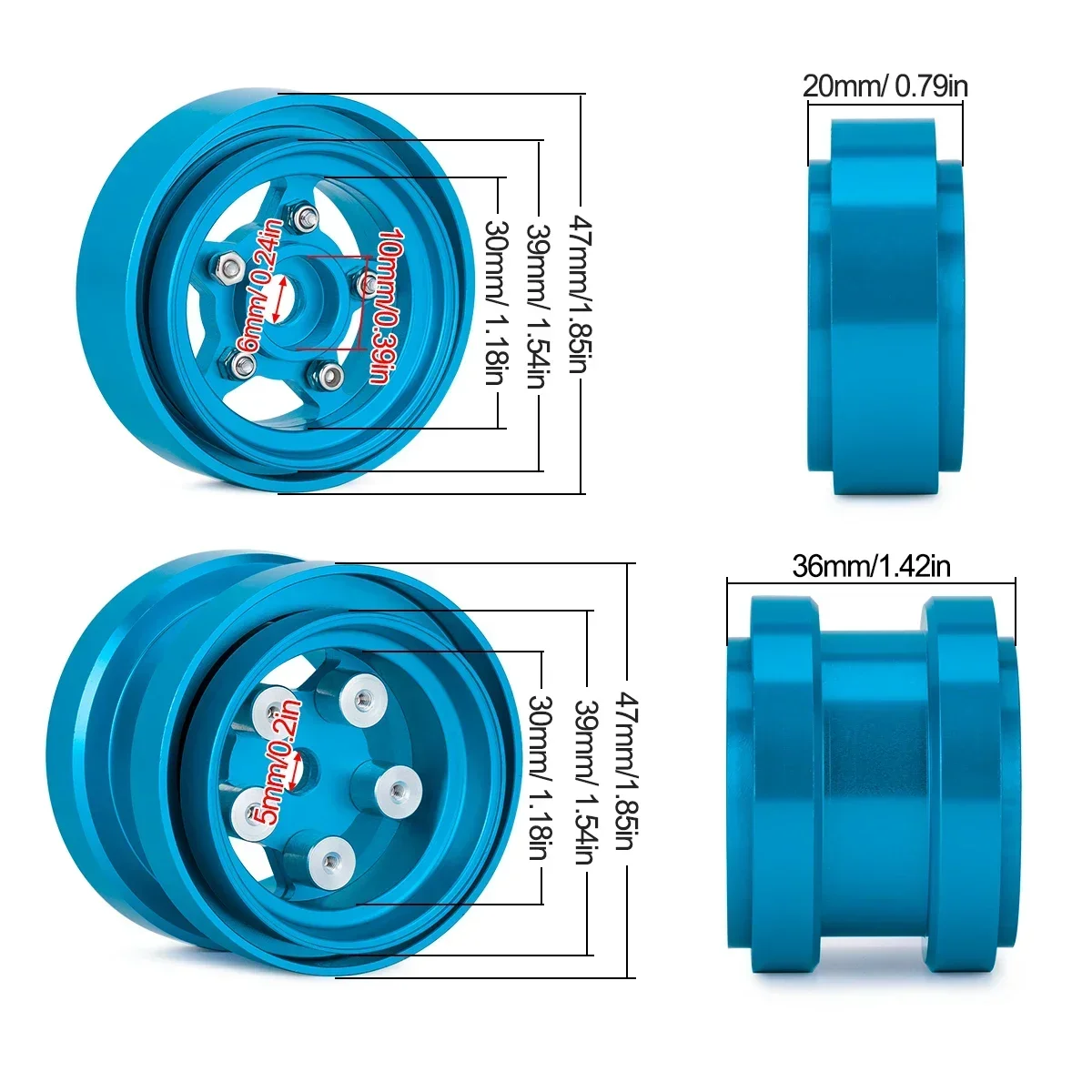 Aluminium Beadlock Wheels für  – Robot Car Kit Bewertung und Preis