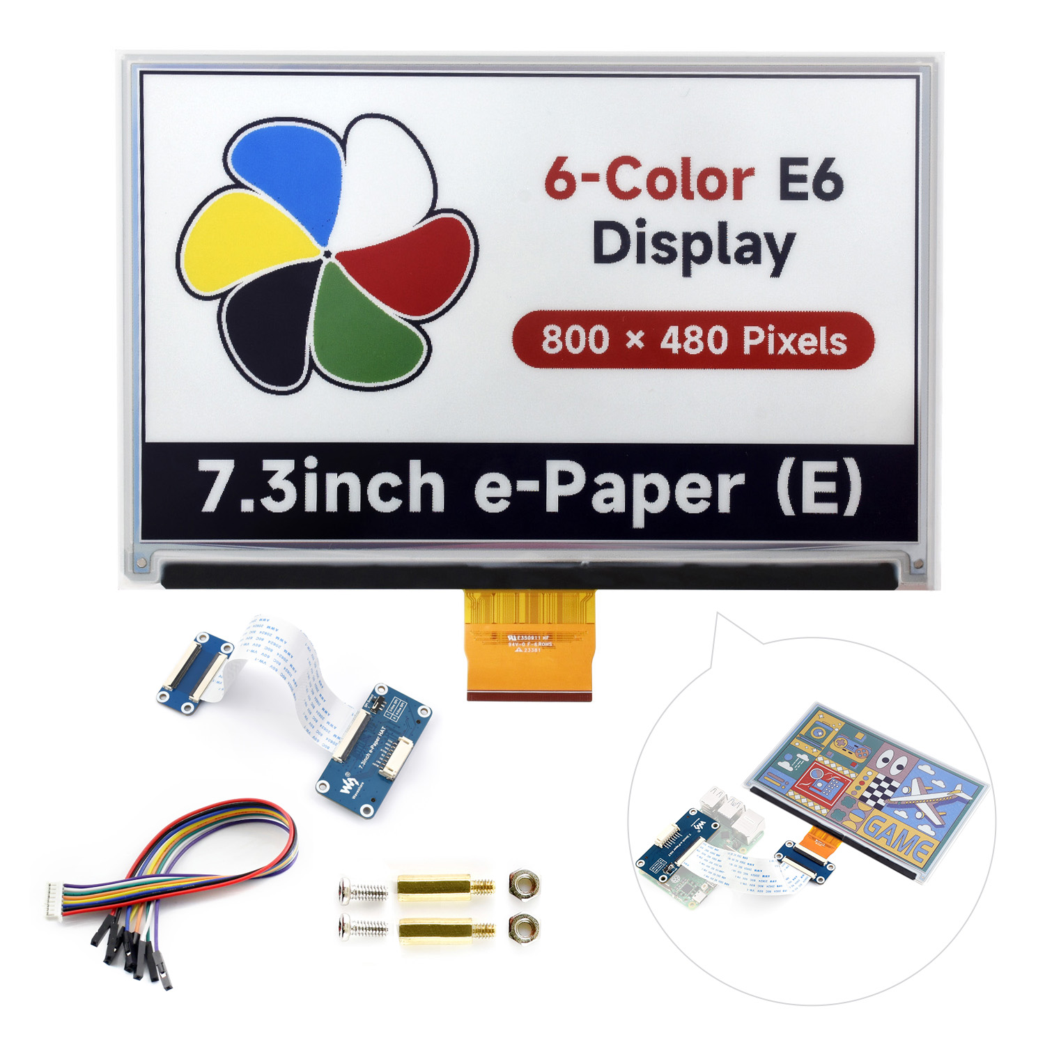 Waveshare 7,3-Zoll-6-Farben-E- – Arduino Robot Bewertung und Preis